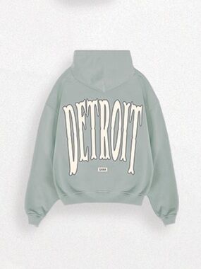 SANA Detroit logo Hoodie - Sage Green